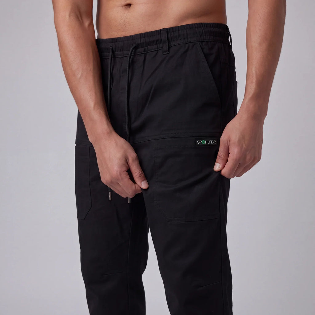 Pantalón cargo cómodo con gran capacidad de almacenamiento 