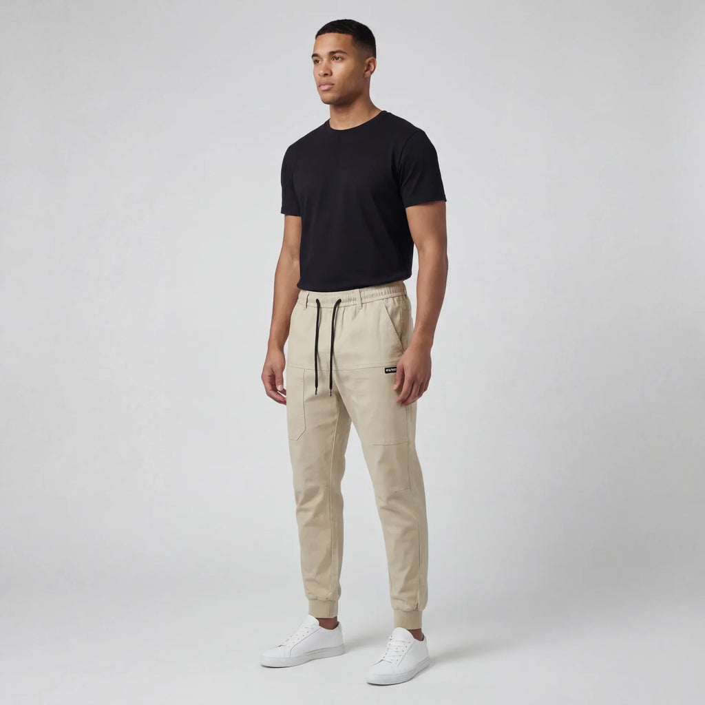 Pantalón cargo cómodo con gran capacidad de almacenamiento 